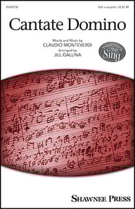 cover Cantate Domino SSA choral sheet music cover